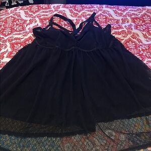 NWT Torrid Black Baby Doll Mesh Lingerie- size 1 (1X)